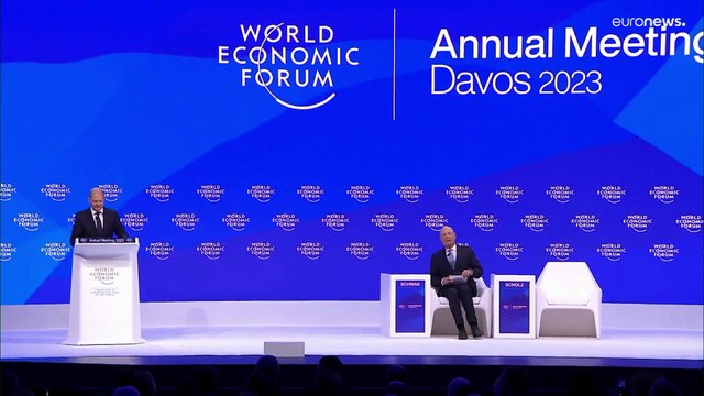 Bundeskanzler Olaf Scholz warnt in Davos vor Protektionismus - Leopard -Panzer erwähnt er nicht