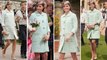 Catherine's Bump Is Only Just Beginning To Show As She Stuns In A Chic Mint-Green Mulberry Coat