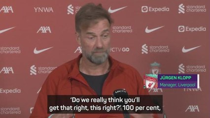 'I couldn't care less' - Klopp takes aim at media over manager criticism