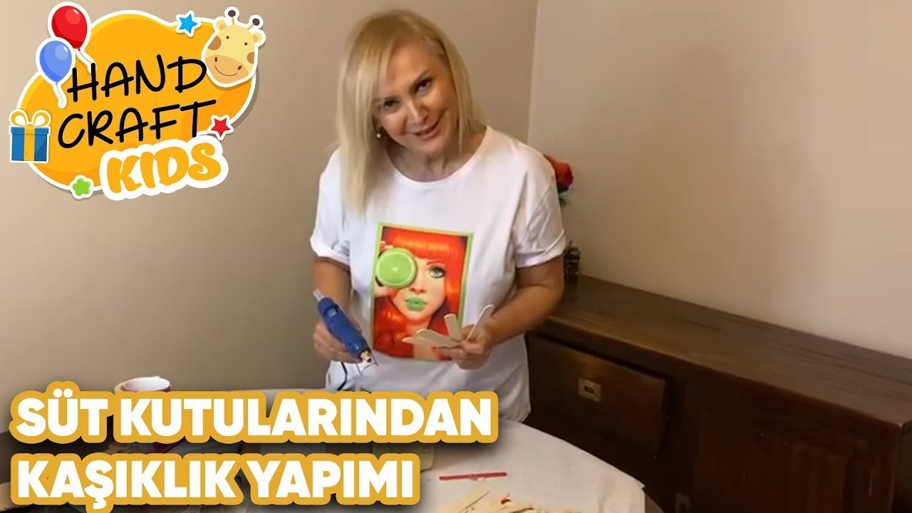 Süt Kutularından Kaşıklık Yapımı | Handcraft TV Kids