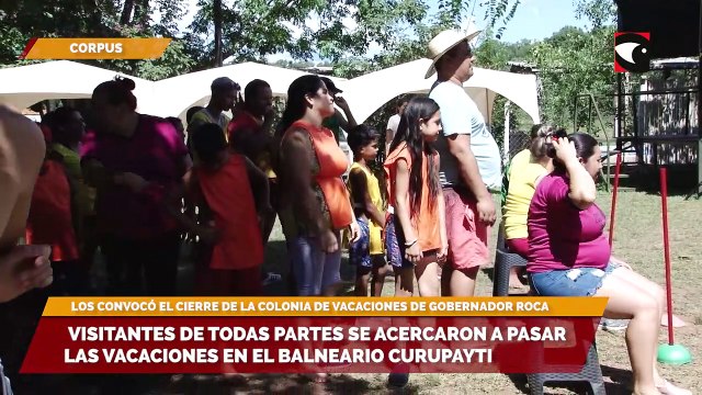 Visitantes de todas partes se acercaron a pasar las vacaciones en el balneario Curupayti