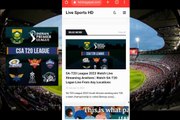 Watch SA-T20 League Live Stream Matches | SA-T20 Today Live