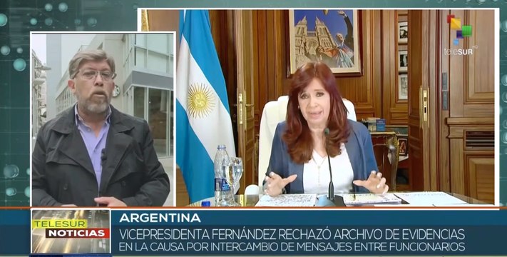 Vicepresidenta argentina cuestiona archivo de causa federal