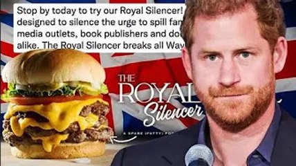 Le prince Harry "commérage familial" s'est moqué du lancement du hamburger "Royal Silencer"