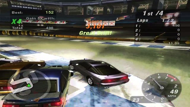 Need For Speed Underground 2 Career Race 9, NSF UG 2 C R9 Game play MadPro Nissan 240sx