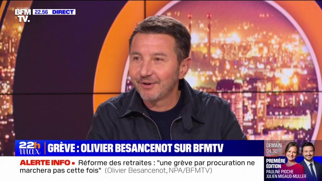 Olivier Besancenot (@olbesancenot) sur les retraites: Une grève par procuration ne marchera pas