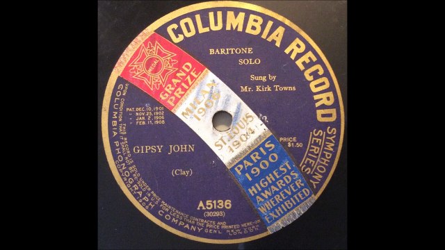 Gipsy John - Albert A. Wiederhold on Edison Blue Amberol (1913)
