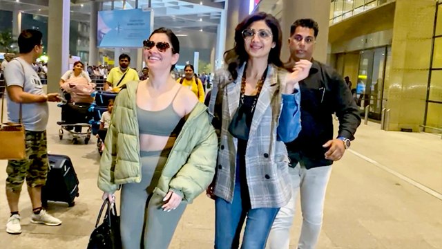 शिल्पा शेट्टी और तम्मना भाटिया की पैपराजी के साथ गपशप