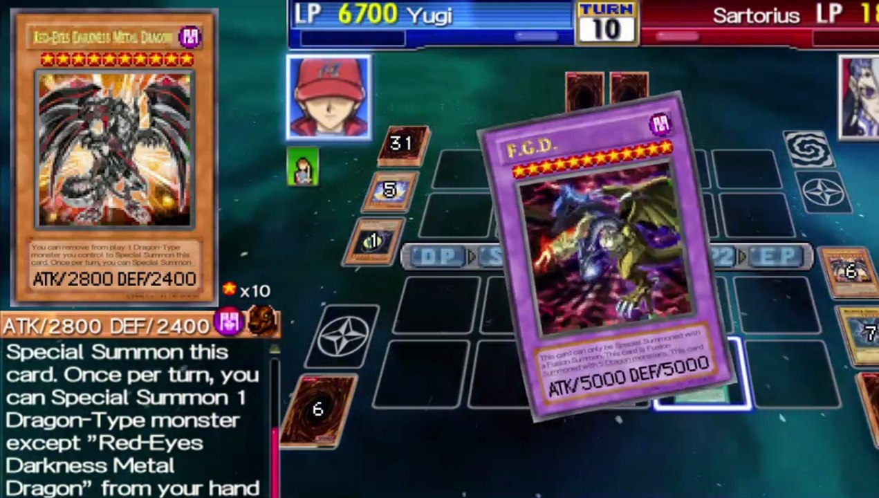 Yugioh GX Tag Force 3 : FGD Dragon (Red Eyes Deck) VS Sartorius Deck Round 1