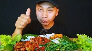 MUKBANG ASMR | IKAN GORENG SAMBAL MERCON 