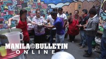 Peruvian protesters gather in a shelter ahead of a demonstration in Lima amid national strike