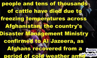 Dozens Of People Died When A Wave Of Cold Swept Afghanistan