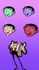 Mr.bean wrong head puzzle video made for kids