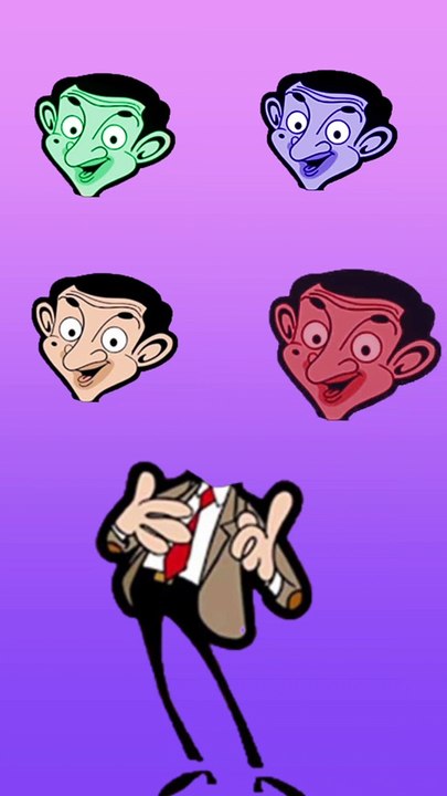 Mr.bean wrong head puzzle video made for kids