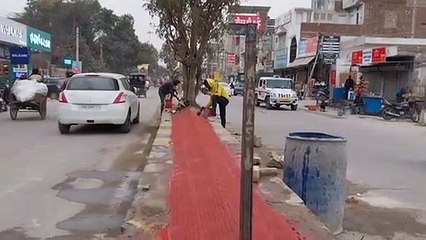 सीएम आने से पहले चमक उठी सड़कें और डिवाइडर