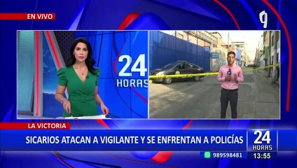 Policía termina herido tras enfrentamiento con sicarios que atacaron a vigilante