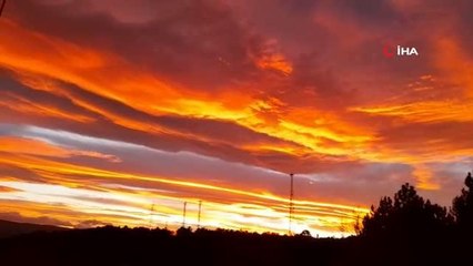 Bilecik'te muhteşem doğa olayı mest etti