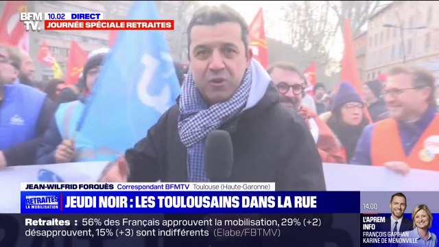 À Toulouse, le cortège s'élance pour protester contre la réforme des retraites