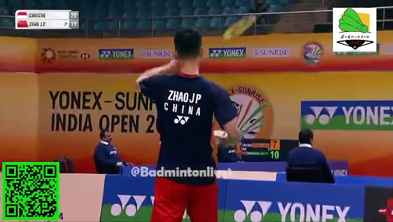 Jonatan Christie vs Zhao Jun Peng | R16 | India Open 2023