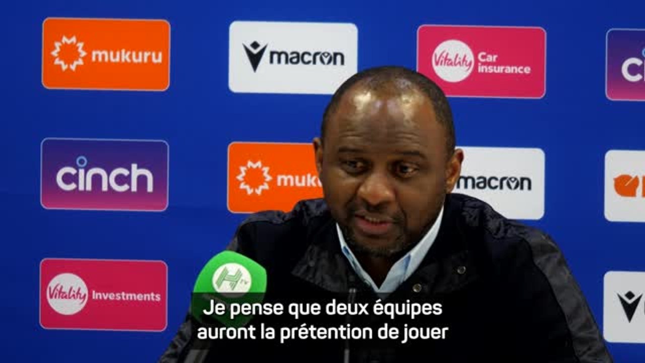 Crystal Palace - Vieira : “Arsenal et Mancheste...