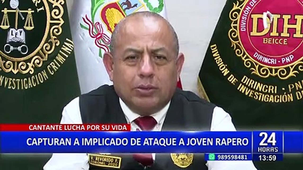 PNP captura a presunto sicario que atacó a rapero en el Rímac