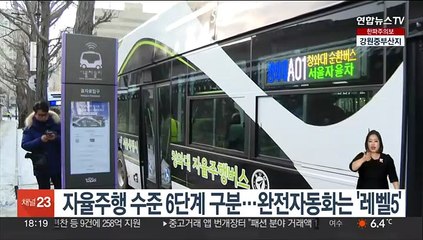 자율주행 수준 6단계 구분…완전자동화는 '레벨5'