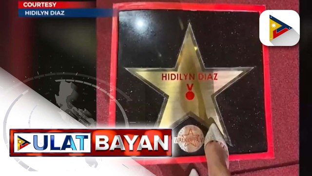 Weightlifting Olympian Hidilyn Diaz, kabilang sa celebrities na rumampa sa Walk of Fame sa Eastwood