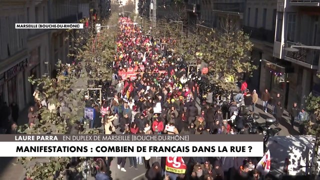 Grève contre la réforme des retraites : Les manifestants sont très nombreux à Marseille