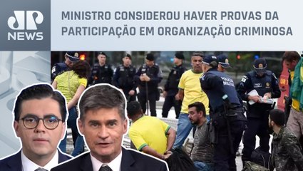 Piperno e Vilela analisam presos por ligação com o vandalismo em Brasília