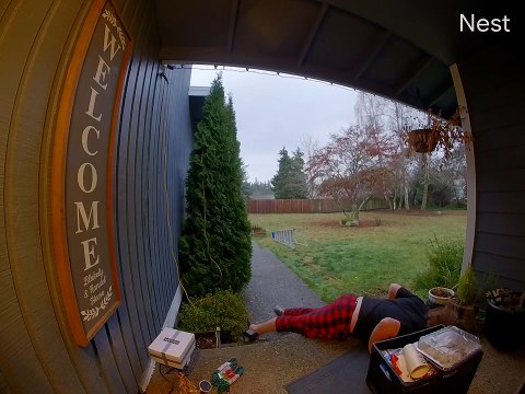 Son Misses Steps and Hits the Ground