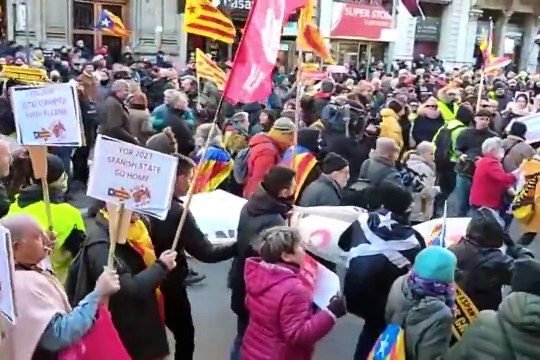 Milers de manifestants porten la protesta fins al consolat francès