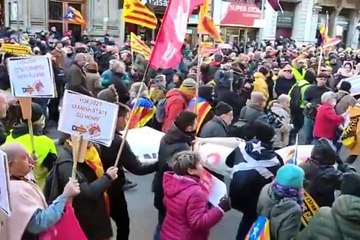 Milers de manifestants porten la protesta fins al consolat francès