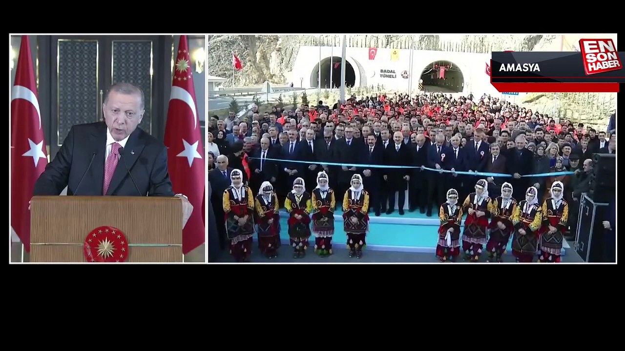 Cumhurbaşkanı Erdoğan, Amasya Badal Tüneli Açılış Töreni'ne katıldı