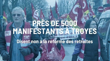 Près de 5000 manifestants disent non à la réforme des retraites