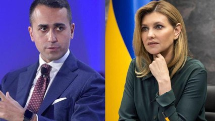 Di Maio aggrappato a Olena Zelenska cosa farà a Davos