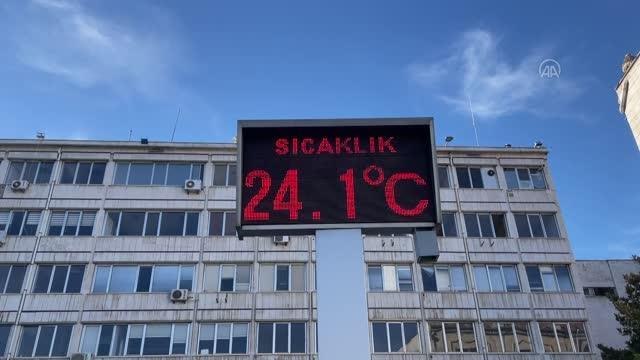 Hava sıcaklığı 24 dereceye kadar çıktı