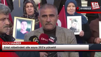 Evlat nöbetindeki aile sayısı 353’e yükseldi