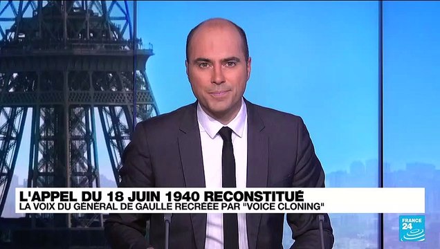 L'appel du 18 juin 1940 reconstitué : la voix du Général de Gaulle recréée par voice cloning