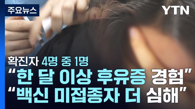 확진자 4명 중 1명은 한 달 이상 후유증... 미접종자 더 심해 / YTN