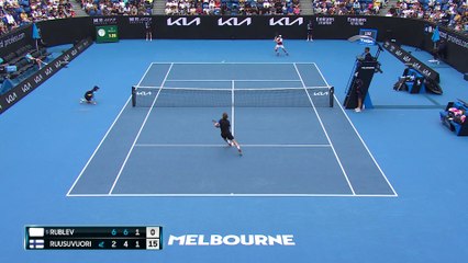 Rublev - Ruusuvuori : Les temps forts du match