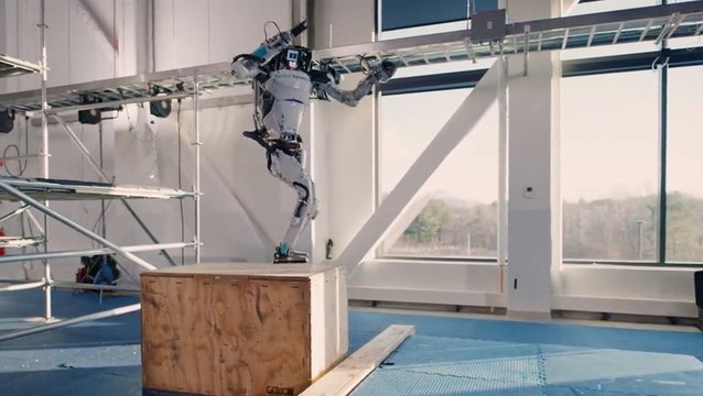 Humanoid robot shows its jumping and running skills in Boston Dynamics video