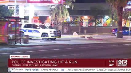 Woman injured in hit-and-run crash near 35th Avenue and Bethany Home Road