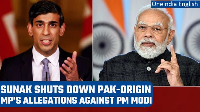 Rishi Sunak defends PM Modi against Pak-origin UK MP Imran Hussain’s remarks | Oneindia News *News