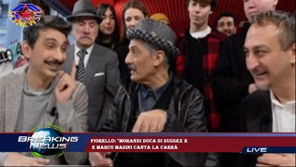Fiorello: "Morandi duca di Sussex e  E Marco Masini canta la Carrà