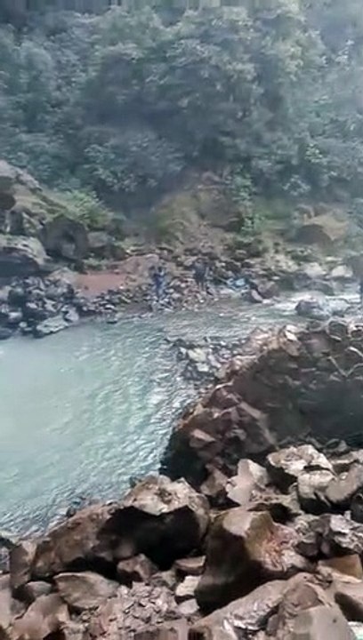 Waterfall nature view