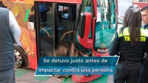 Así fue el choque de un Turibús en la alcaldía Benito Juárez