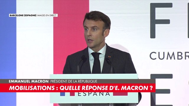 Emmanuel Macron : «C'est une réforme juste et responsable, démocratiquement présentée et validée»