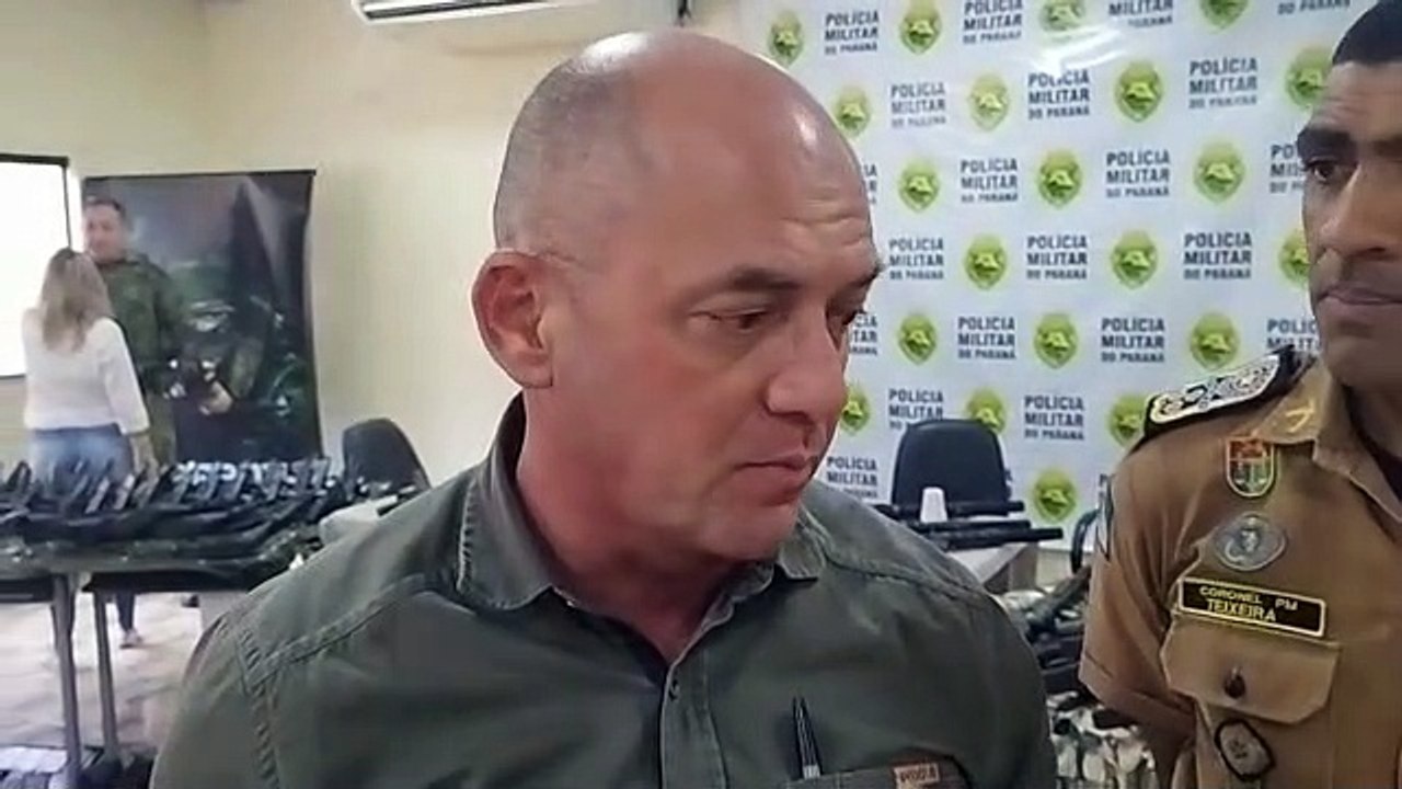 Entrevista com Secretário de Segurança Pública do Paraná, coronel Hudson Teixeira sobre apreensão de arsenal em Iporã