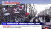 Manifestation contre la réforme des retraites: premiers incidents dans le cortège parisien