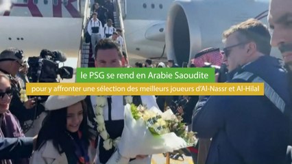 Les joueurs du PSG arrivent à Ryad pour un match amical